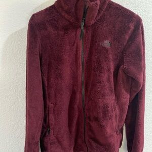 The North Face Burgundy Fleece Jacket